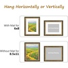 image:imageGolden State Art12x16 Ornate Picture Frame Holds 8x12 PhotoBlack Gold  Includes HD plexiglass frontwhite matbuildin hangers and buttons12x16 Decorative photo frame matted to 8x12Wall mountBlack Gold