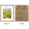 image:imageGolden State Art12x16 Ornate Picture Frame Holds 8x12 PhotoBlack Gold  Includes HD plexiglass frontwhite matbuildin hangers and buttons12x16 Decorative photo frame matted to 8x12Wall mountChampagne Gold