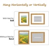 image:imageGolden State Art8x10 Ornate Picture Frame Holds 5x7 PhotoVintage Gold  Includes easel backreal glass frontwhite mat8x10 Decorative photo frame matted to 5x7Desktopwall mountEmbossed designVintage Gold