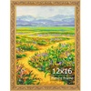 image:imageGolden State Art8x10 Ornate Picture Frame Holds 5x7 PhotoVintage Gold  Includes easel backreal glass frontwhite mat8x10 Decorative photo frame matted to 5x7Desktopwall mountEmbossed designVintage Gold