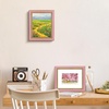 image:imageGolden State Art8x10 Ornate Picture Frame Holds 5x7 PhotoVintage Gold  Includes easel backreal glass frontwhite matbuildin hangers8x10 Decorative photo frame matted to 5x7Desktopwall mountPink Gold