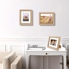 image:imageGolden State Art8x10 Ornate Picture Frame Holds 5x7 PhotoVintage Gold  Includes easel backreal glass frontwhite matbuildin hangers8x10 Decorative photo frame matted to 5x7Desktopwall mountPurple Gold