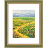 image:imageGolden State Art8x10 Ornate Picture Frame Holds 5x7 PhotoVintage Gold  Includes easel backreal glass frontwhite matbuildin hangers8x10 Decorative photo frame matted to 5x7Desktopwall mountGreen Gold