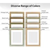 image:imageGolden State Art8x10 Ornate Picture Frame Holds 5x7 PhotoVintage Gold  Includes easel backreal glass frontwhite matbuildin hangers8x10 Decorative photo frame matted to 5x7Desktopwall mountDistressed Blue Gold
