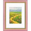 image:imageGolden State Art8x10 Ornate Picture Frame Holds 5x7 PhotoVintage Gold  Includes easel backreal glass frontwhite matbuildin hangers8x10 Decorative photo frame matted to 5x7Desktopwall mountPink Gold