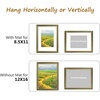 image:imageGolden State Art8x10 Ornate Picture Frame Holds 5x7 PhotoVintage Gold  Includes easel backreal glass frontwhite matbuildin hangers8x10 Decorative photo frame matted to 5x7Desktopwall mountGreen Gold