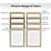 image:imageGolden State Art8x10 Ornate Picture Frame Holds 5x7 PhotoVintage Gold  Includes easel backreal glass frontwhite matbuildin hangers8x10 Decorative photo frame matted to 5x7Desktopwall mountBlack Gold