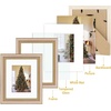 image:imageGolden State Art8x10 Ornate Picture Frame Holds 5x7 PhotoVintage Gold  Includes easel backreal glass frontwhite matbuildin hangers8x10 Decorative photo frame matted to 5x7Desktopwall mountPurple Gold