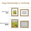 image:imageGolden State Art8x10 Ornate Picture Frame Holds 5x7 PhotoVintage Gold  Includes easel backreal glass frontwhite matbuildin hangers8x10 Decorative photo frame matted to 5x7Desktopwall mountVintage Gold