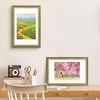 image:imageGolden State Art8x10 Ornate Picture Frame Holds 5x7 PhotoVintage Gold  Includes easel backreal glass frontwhite matbuildin hangers8x10 Decorative photo frame matted to 5x7Desktopwall mountGreen Gold