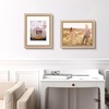 image:imageGolden State Art8x10 Ornate Picture Frame Holds 5x7 PhotoVintage Gold  Includes easel backreal glass frontwhite matbuildin hangers8x10 Decorative photo frame matted to 5x7Desktopwall mountPurple Gold