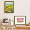 image:imageGolden State Art8x10 Ornate Picture Frame Holds 5x7 PhotoVintage Gold  Includes easel backreal glass frontwhite matbuildin hangers8x10 Decorative photo frame matted to 5x7Desktopwall mountGreen Gold