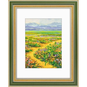 image:imageGolden State Art12x16 Ornate Picture Frame Holds 8x12 PhotoBlack Gold  Includes HD plexiglass frontwhite matbuildin hangers and buttons12x16 Decorative photo frame matted to 8x12Wall mountGreen Gold
