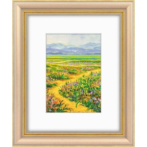 image:imageGolden State Art8x10 Ornate Picture Frame Holds 5x7 PhotoVintage Gold  Includes easel backreal glass frontwhite matbuildin hangers8x10 Decorative photo frame matted to 5x7Desktopwall mountChampagne Gold