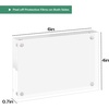 image:image5 Pack 4x6 Clear Acrylic Picture Frame Acrylic Front Tabletop Display  Tabletop Display Photo Art or Print Display Acrylic Picture Frame4x6