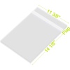 image:image8x8 inches Clear Plastic Sleeves for PhotosResealable Adhesive100 Pack  Clear Bags for Pictures Art Prints Framing Mats Mattes Bag Size 8 14 x 8 14 Inches for 8x8 Mats11x14