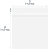 image:image8x8 inches Clear Plastic Sleeves for PhotosResealable Adhesive100 Pack  Clear Bags for Pictures Art Prints Framing Mats Mattes Bag Size 8 14 x 8 14 Inches for 8x8 Mats8x8