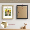 image:imageGolden State Art 11x14 Boho Frame White Mat for 8x10 Picture Antique Gold  Real Glass Fits 8x10 Photo Art Poster or Print Display Finish 125 Inch Frame Border Wall Mount DisplayAntique Gold With Cream