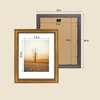 image:imageGolden State Art 11x14 Boho Frame White Mat for 8x10 Picture Antique Gold  Real Glass Fits 8x10 Photo Art Poster or Print Display Finish 125 Inch Frame Border Wall Mount DisplayDark Gold