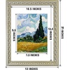 image:imageGolden State Art 11x14 Boho Frame White Mat for 8x10 Picture Antique Gold  Real Glass Fits 8x10 Photo Art Poster or Print Display Finish 125 Inch Frame Border Wall Mount DisplaySilver Beige