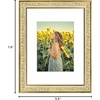 image:imageGolden State Art 11x14 Boho Frame White Mat for 8x10 Picture Antique Gold  Real Glass Fits 8x10 Photo Art Poster or Print Display Finish 125 Inch Frame Border Wall Mount DisplayAntique Gold With Cream