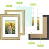 image:imageGolden State Art 11x14 Boho Frame White Mat for 8x10 Picture Antique Gold  Real Glass Fits 8x10 Photo Art Poster or Print Display Finish 125 Inch Frame Border Wall Mount DisplayAntique Gold With Cream