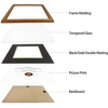 image:imageGolden State Art 11x14 Frame for 85x11 Diploma Dark Gold Color Real Glass  Includes Black Over Gold Double MatFits 85x11 Certificate Document Photo Picture Wall MountDark Gold
