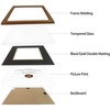 image:imageGolden State Art 11x14 Frame for 85x11 Diploma Dark Gold Color Real Glass  Includes Black Over Gold Double MatFits 85x11 Certificate Document Photo Picture Wall MountDark Gold