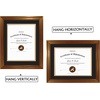 image:imageGolden State Art 11x14 Frame for 85x11 Diploma Dark Gold Color Real Glass  Includes Black Over Gold Double MatFits 85x11 Certificate Document Photo Picture Wall MountDark Gold