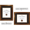 image:imageGolden State Art 11x14 Frame for 85x11 Diploma Dark Gold Color Real Glass  Includes Black Over Gold Double MatFits 85x11 Certificate Document Photo Picture Wall MountDark Gold