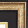 image:imageGolden State Art 11x14 Frame for 85x11 Diploma Dark Gold Color Real Glass  Includes Black Over Gold Double MatFits 85x11 Certificate Document Photo Picture Wall MountAntique Gold