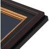 image:imageGolden State Art 11x195 Frame 85x11 Diploma amp 5x7 Photo NavyGold Mat  Real Glass Black Gold amp Burgundy Color Fits 85x11 diploma and 5x7 Picture Document Certificate PictureNavy Blue  Gold Mat