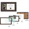 image:imageGolden State Art 11x195 Frame 85x11 Diploma amp 5x7 Photo NavyGold Mat  Real Glass Black Gold amp Burgundy Color Fits 85x11 diploma and 5x7 Picture Document Certificate PictureNavy Blue  Gold Mat