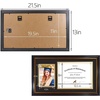 image:imageGolden State Art 11x195 Frame 85x11 Diploma amp 5x7 Photo NavyGold Mat  Real Glass Black Gold amp Burgundy Color Fits 85x11 diploma and 5x7 Picture Document Certificate PictureBlack  Gold Mat