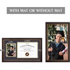 image:imageGolden State Art 11x195 Frame 85x11 Diploma amp 5x7 Photo NavyGold Mat  Real Glass Black Gold amp Burgundy Color Fits 85x11 diploma and 5x7 Picture Document Certificate PictureNavy Blue  Gold Mat