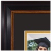 image:imageGolden State Art 11x195 Frame BlackGold Double Mat For 85x11 amp 5x7 Photo  Real Glass Black with Gold Trim and Burgundy Accents 2 Openings Fits 85x11 DocumentCertificate and 5x7 PictureBlack Gold  Burgundy BlackGold Mat