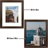 image:imageGolden State Art 12x16 Photo Frame White Mat For 8x12 Real Glass Brown  Ivory Mat Fits 8x12 Picture Art Poster or Print Display Wall Mounting Wood Grain Finish1 Pack
