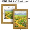image:imageGolden State Art 12x16 Picture Frame White Mat for 8x12 Distressed Gold  Acrylic Front Fits 8x12 or 12x16 Without Mat Photo Art Poster or Print Display Ornate Vintage Finish Picture FrameAntique Gold