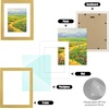 image:imageGolden State Art 12x16 Picture Frame White Mat for 8x12 Distressed Gold  Acrylic Front Fits 8x12 or 12x16 Without Mat Photo Art Poster or Print Display Ornate Vintage Finish Picture FrameDistressed Gold