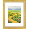 image:imageGolden State Art 12x16 Picture Frame White Mat for 8x12 Distressed Gold  Acrylic Front Fits 8x12 or 12x16 Without Mat Photo Art Poster or Print Display Ornate Vintage Finish Picture FrameDistressed Gold
