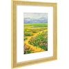 image:imageGolden State Art 12x16 Picture Frame White Mat for 8x12 Distressed Gold  Acrylic Front Fits 8x12 or 12x16 Without Mat Photo Art Poster or Print Display Ornate Vintage Finish Picture FrameDistressed Gold