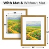 image:imageGolden State Art 12x16 Picture Frame White Mat for 8x12 Distressed Gold  Acrylic Front Fits 8x12 or 12x16 Without Mat Photo Art Poster or Print Display Ornate Vintage Finish Picture FrameAntique Gold