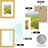 image:imageGolden State Art 12x16 Picture Frame White Mat for 8x12 Distressed Gold  Acrylic Front Fits 8x12 or 12x16 Without Mat Photo Art Poster or Print Display Ornate Vintage Finish Picture FrameDistressed Gold