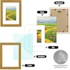 image:imageGolden State Art 12x16 Picture Frame White Mat for 8x12 Distressed Gold  Acrylic Front Fits 8x12 or 12x16 Without Mat Photo Art Poster or Print Display Ornate Vintage Finish Picture FrameAntique Gold