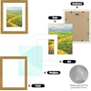image:imageGolden State Art 12x16 Picture Frame White Mat for 8x12 Distressed Gold  Acrylic Front Fits 8x12 or 12x16 Without Mat Photo Art Poster or Print Display Ornate Vintage Finish Picture FrameAntique Gold
