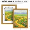 image:imageGolden State Art 12x16 Picture Frame White Mat for 8x12 Distressed Gold  Acrylic Front Fits 8x12 or 12x16 Without Mat Photo Art Poster or Print Display Ornate Vintage Finish Picture FrameAntique Gold