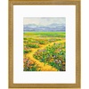 image:imageGolden State Art 12x16 Picture Frame White Mat for 8x12 Distressed Gold  Acrylic Front Fits 8x12 or 12x16 Without Mat Photo Art Poster or Print Display Ornate Vintage Finish Picture FrameAntique Gold