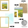 image:imageGolden State Art 12x16 Picture Frame White Mat for 8x12 Distressed Gold  Acrylic Front Fits 8x12 or 12x16 Without Mat Photo Art Poster or Print Display Ornate Vintage Finish Picture FrameDistressed Gold