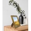 image:imageGolden State Art 13x19 Black amp Silver Photo Frame Mat for 11x17 Real Glass  Removable White Mat Fits 11x17 Picture Art Poster or Print Display Black with Silver amp Burgundy 15 Inch Frame BorderDistressed Gold