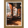 image:imageGolden State Art 13x19 Black amp Silver Photo Frame Mat for 11x17 Real Glass  Removable White Mat Fits 11x17 Picture Art Poster or Print Display Black with Silver amp Burgundy 15 Inch Frame BorderBronze